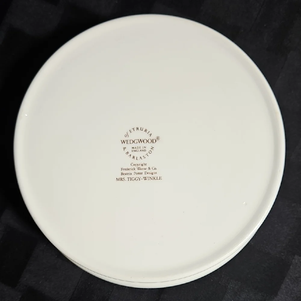 Wedgwood's Beatrix Potter - Mrs Tiggy-Winkle Porcelain Porringer Rimmed Bowl - Picture 3 of 10